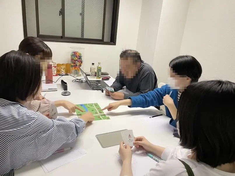 桃太郎村の地図の実施風景