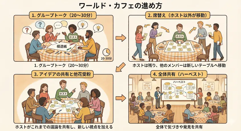 ワールド・カフェ やり方 ラウンド